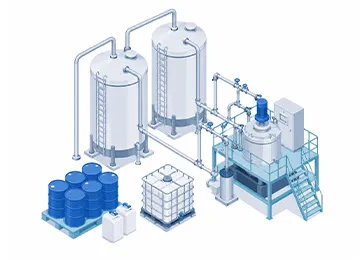 有機溶剤や無機物の安全な保管と調合